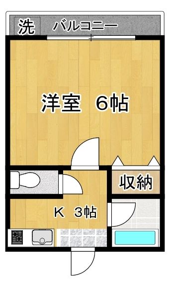 フラット２３&minus;４ 135号室 間取り
