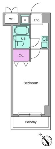 ビエラコート桜台 318号室 間取り