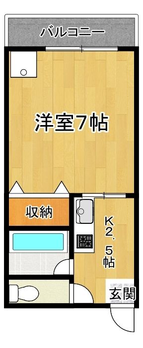 マンション１７ 103号室 間取り