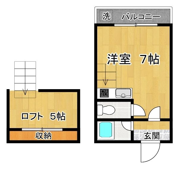 パオレ４３ 間取り図