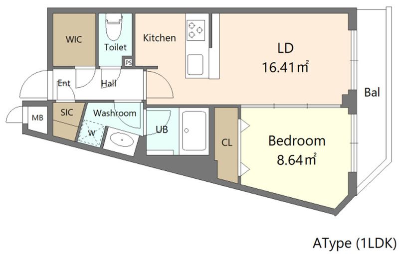 Alivis新江古田 201号室 間取り
