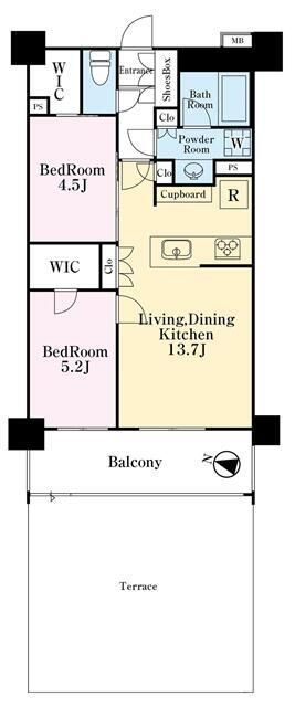 オープンレジデンシア平和台コート 105号室 間取り