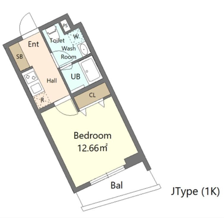 Alivis新江古田 211号室 間取り