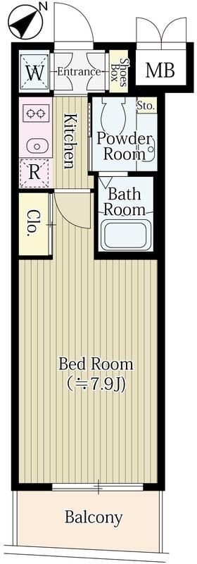 ル・ボワ平和台 304号室 間取り