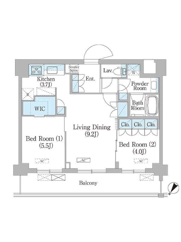 ＮＩＩＹＡ平和台 215号室 間取り