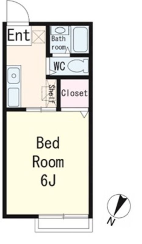 ジュネス・エフ 102号室 間取り