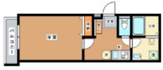 Sazanka 201号室 間取り