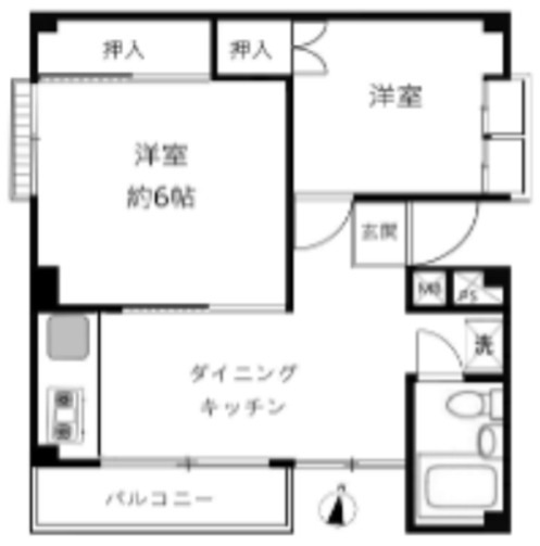 サンパティオ 302号室 間取り