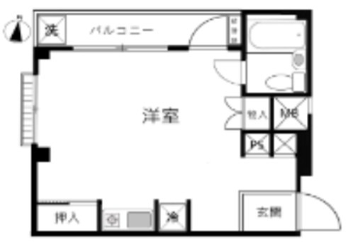 サンパティオ 102号室 間取り