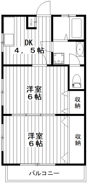 春月ビル 210号室 間取り