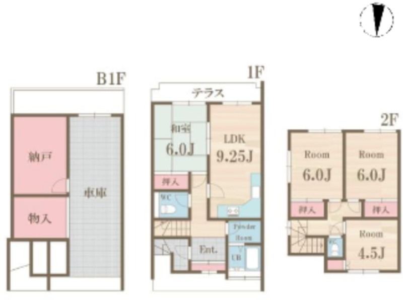 テラスハウス小竹町 C号室 間取り