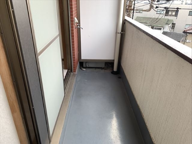 水入マンション ベランダ