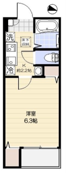 ノルデスタ小竹 103号室 間取り