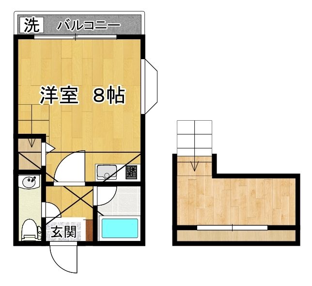 アドニス42 203号室 間取り