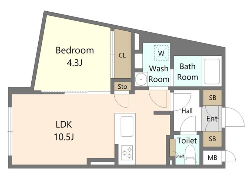 AGRACES小竹向原（アグレイシス小竹向原） 204号室 間取り