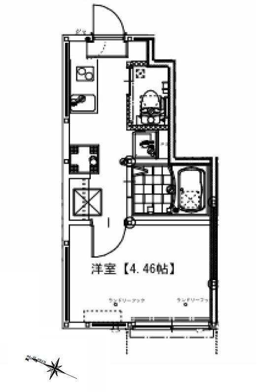 ソルナクレイシア平和台 107号室 間取り