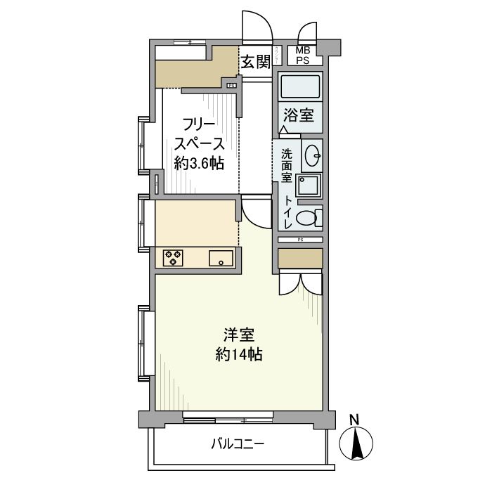 ルジェンテ・リベル氷川台 601号室 間取り