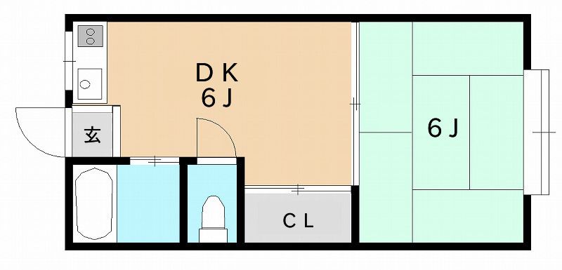 遠藤アパート 103号室 間取り