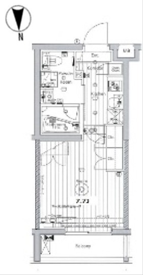 メイクス氷川台アジールコート 403号室 間取り