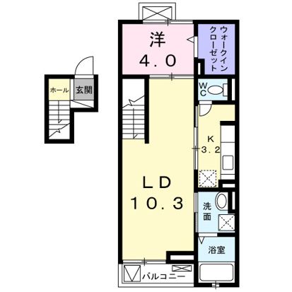 ハーナス・プレイス 403号室 間取り