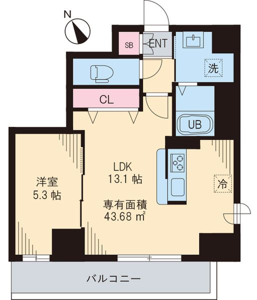 氷川台レジデンス 403号室 間取り