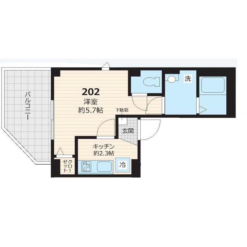 チェリー　アベニュー 202号室 間取り
