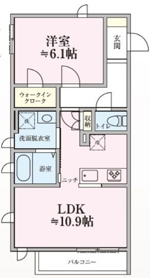ジュネスハイム早宮 209号室 間取り