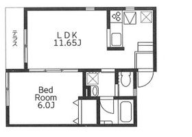 メゾンＤＵＯ 102号室 間取り