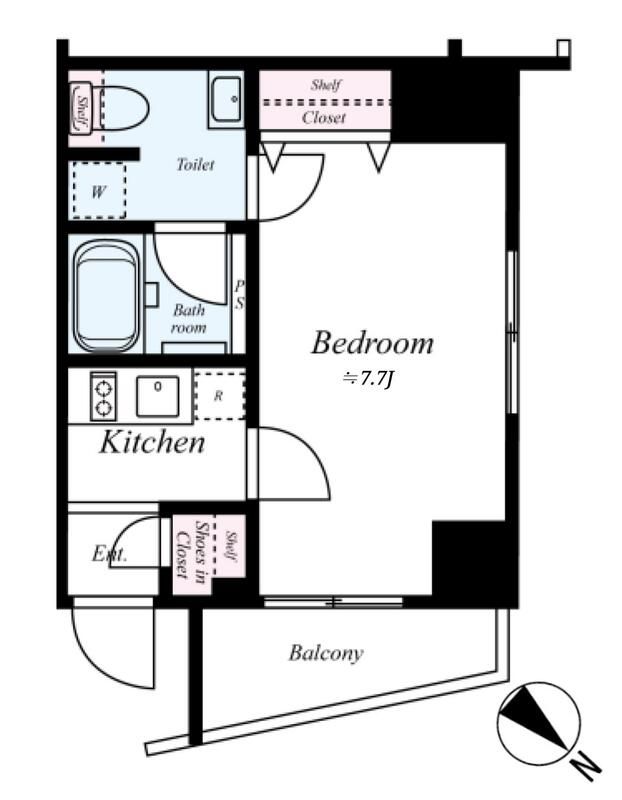 DIPS小竹向原 705号室 間取り
