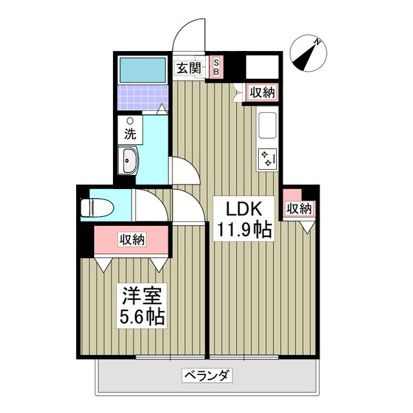羽根木ファミリーマンション 402号室 間取り