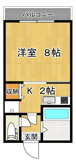 パルナソス４３ 202号室 間取り