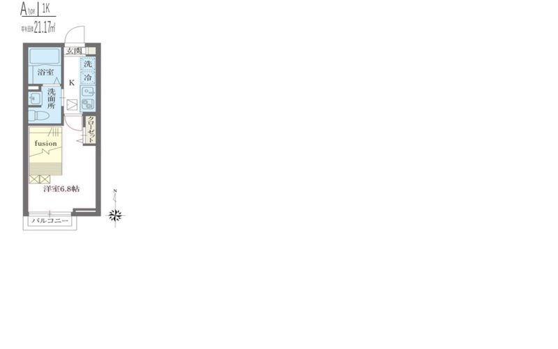 エルスタンザ平和台 101号室 間取り