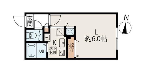 MODULOR氷川台 202号室 間取り