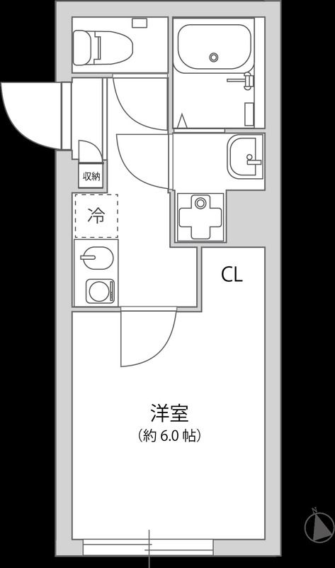 グランパーク大山 102号室 間取り