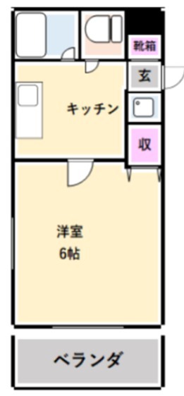 ロワール氷川台 201号室 間取り