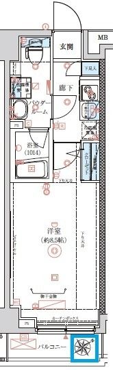 REILIS SAKURADAI AZ 102号室 間取り
