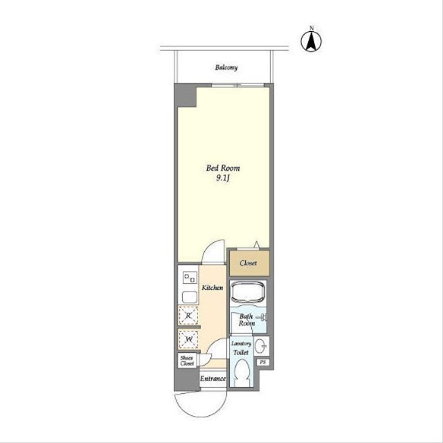 アルファコート下赤塚 305号室 間取り