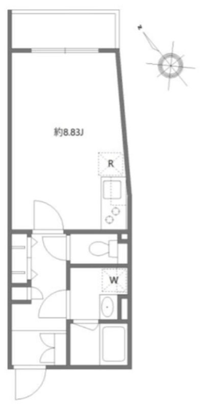 アルティザ氷川台 301号室 間取り