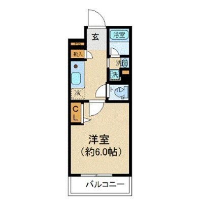 407号室 間取り