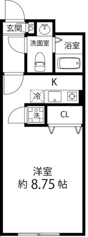 Ｂｒａｎｃｈｅ豊島園 203号室 間取り