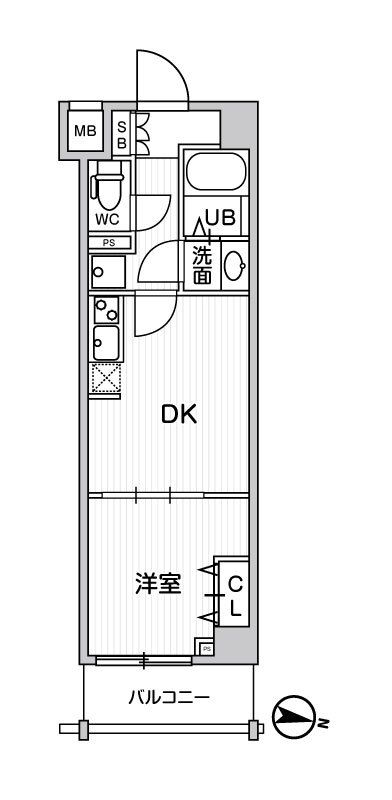 ジェノヴィア練馬春日町スカイガーデン 102号室 間取り