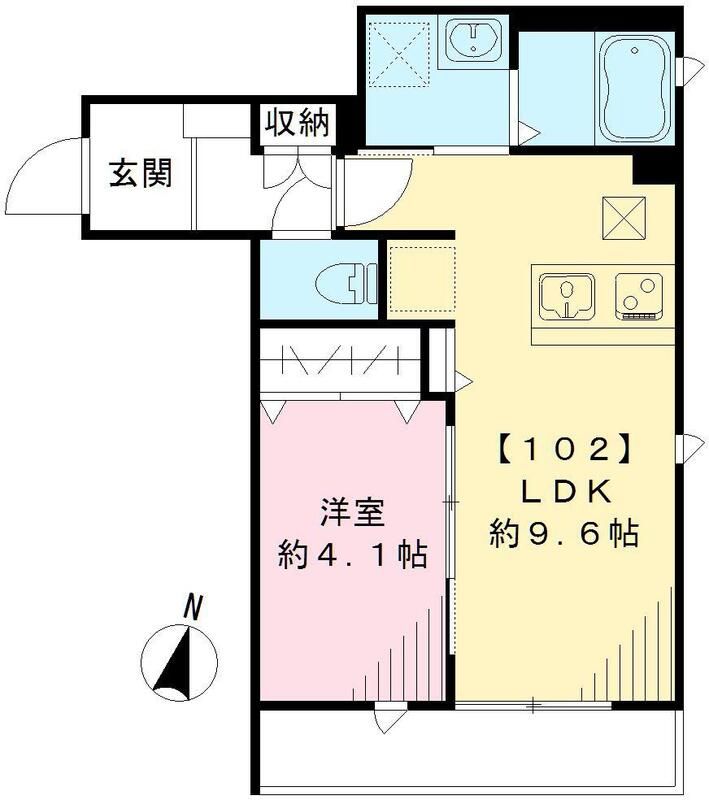 リナーシェ早宮 （Nearly ZEH-M） 102号室 間取り