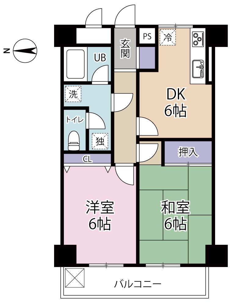 宝田ビル 203-3F号室 間取り