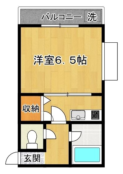 パートナ&minus;４７ 103号室 間取り