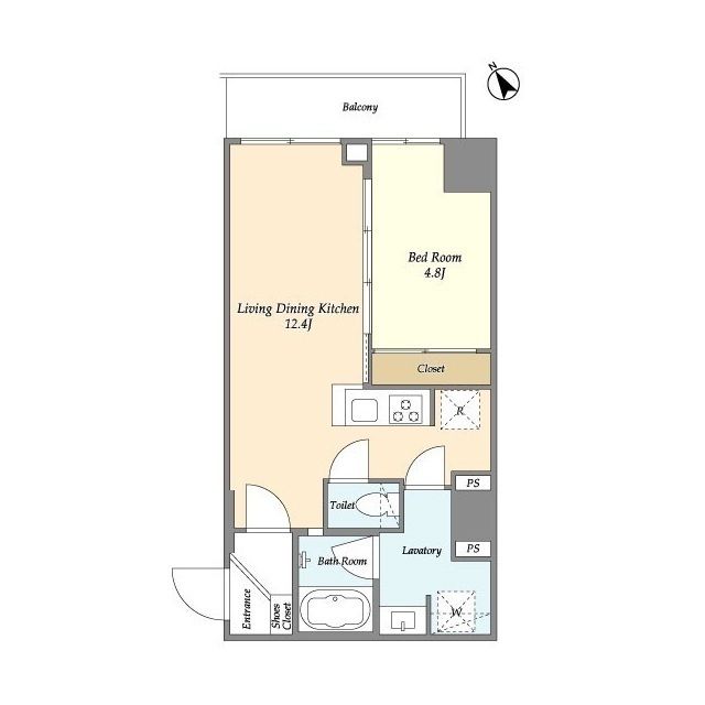 プレール・ドゥーク練馬北町 201号室 間取り