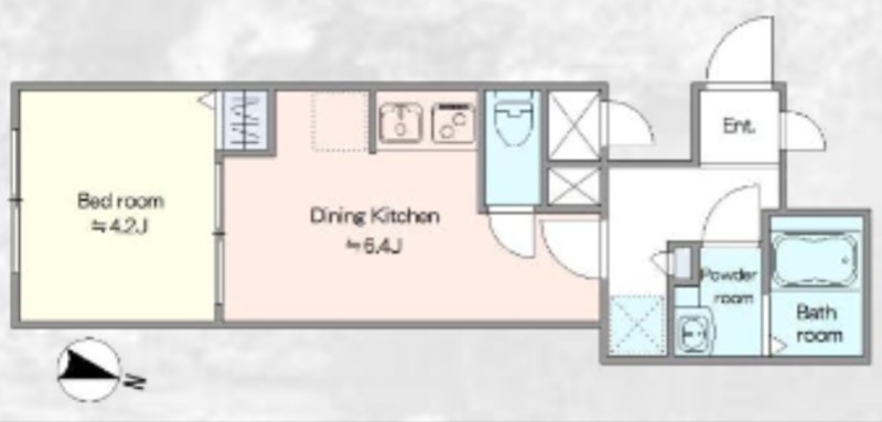 タスキsmart練馬 501号室 間取り