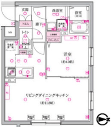 ベルシードステアー小竹向原 401号室 間取り
