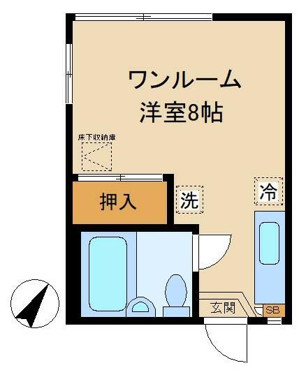 グランジュール 101号室 間取り