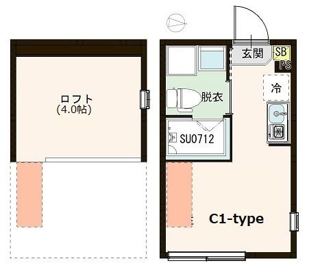 ハーモニーテラス春日町Ⅳ 201号室 間取り