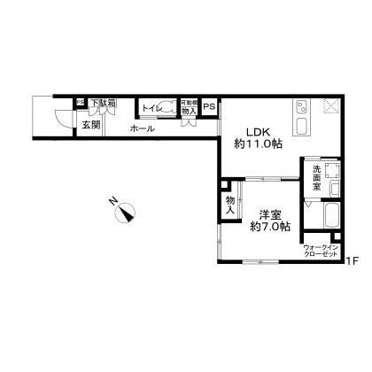 ＣＬＵＳＳ 101号室 間取り